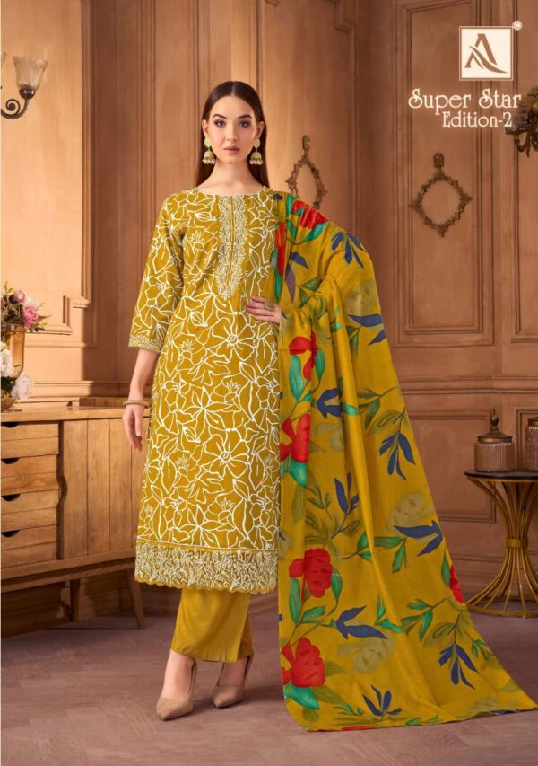 Alok Super Star Edition 2 Cambric Printed Dress Material Collection - Image 4