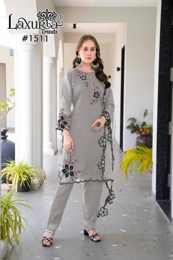 Laxuria Trendz 1511 Vichitra Tunic Ready Made Salwar Suit Collection - Image 3
