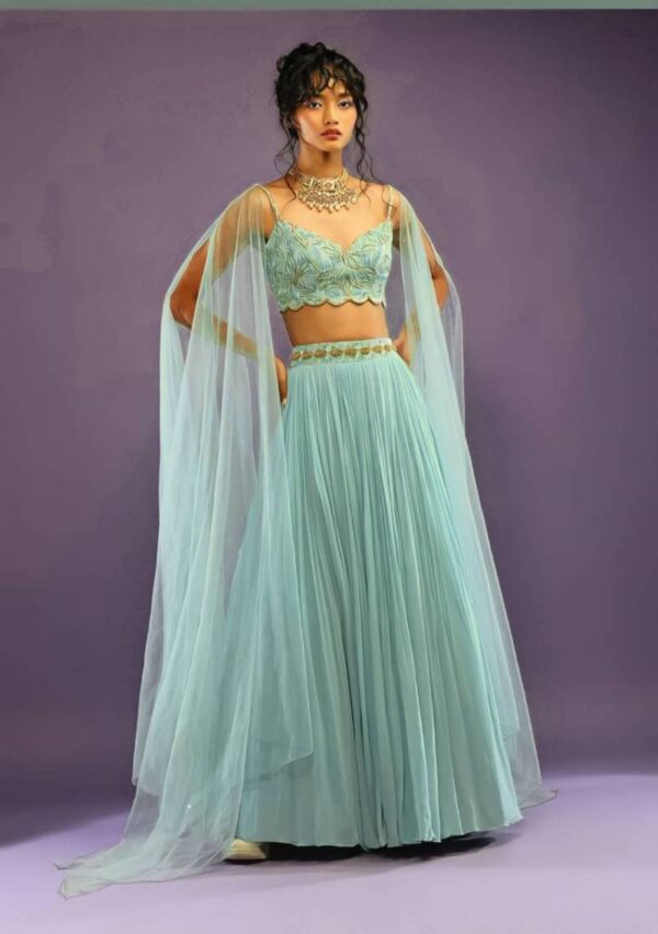 Jf 395 Faux Georgette Designer Lehenga Choli Collection - Image 2