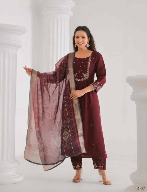 Rashmika Vol 1 Viscose Embroidered Stylish Kurts Sets Collection - Image 12