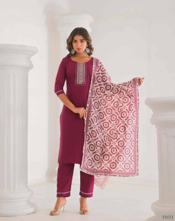 Rashmika Vol 1 Viscose Embroidered Stylish Kurts Sets Collection - Image 3