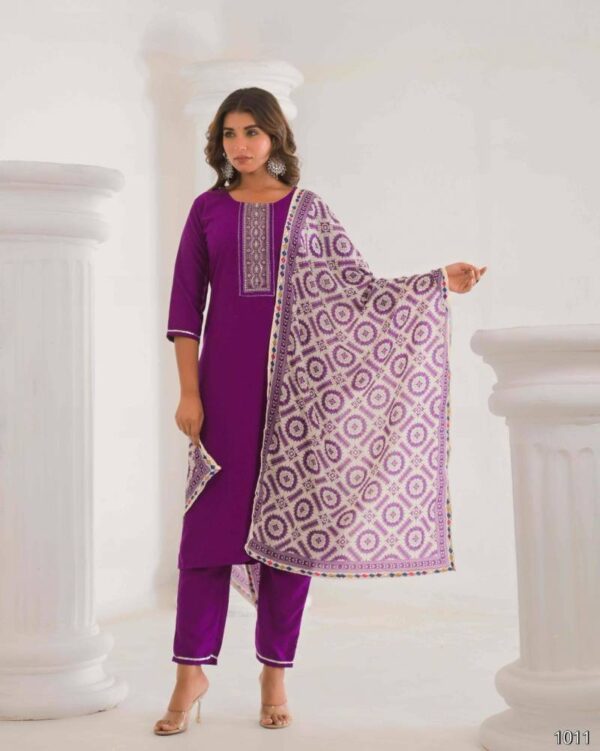 Rashmika Vol 1 Viscose Embroidered Stylish Kurts Sets Collection - Image 4