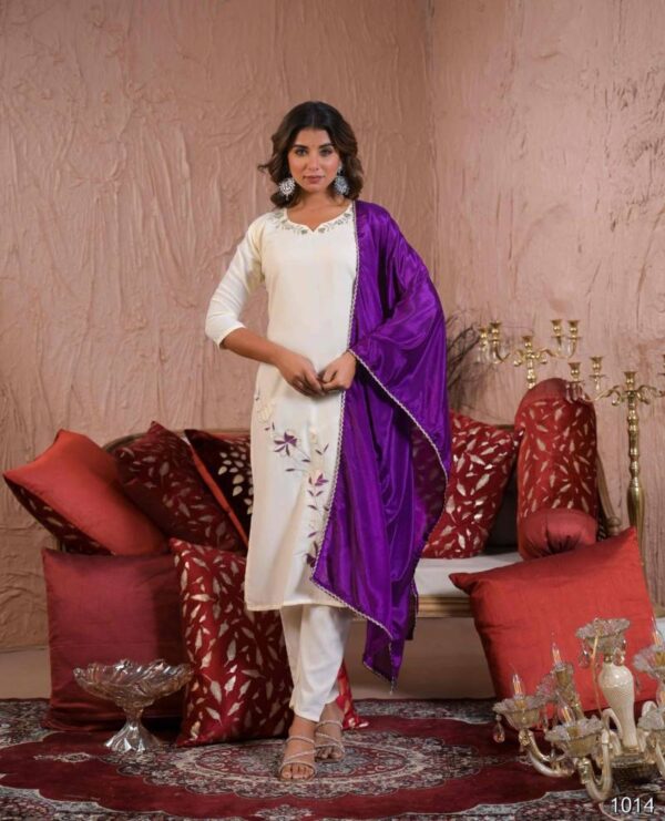 Rashmika Vol 1 Viscose Embroidered Stylish Kurts Sets Collection - Image 6