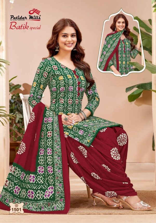 Patidar Batik Special Vol 15 Cotton Dress Material Collection - Image 7