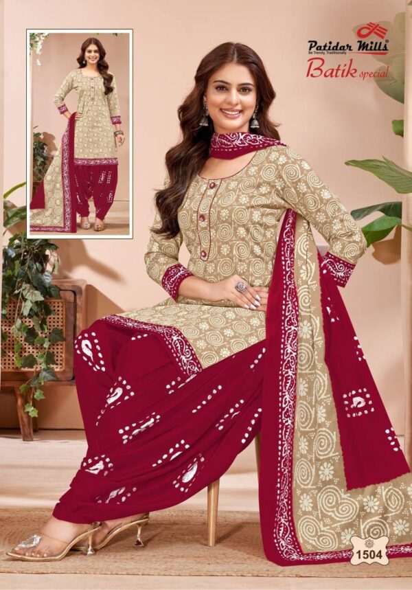 Patidar Batik Special Vol 15 Cotton Dress Material Collection - Image 9