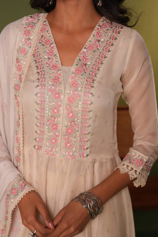 Tanyaa P 118 Designer Organza Anarkali Style Kurta Sets Collection - Image 2