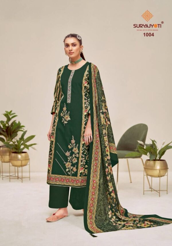 Suryajyoti Kaamini Vol 1 Jam Satin Discharge Printed Dress Material - Image 2