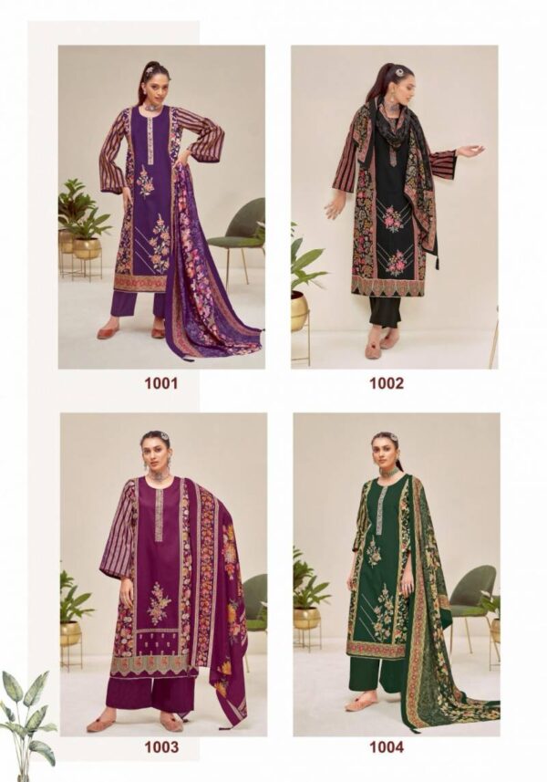 Suryajyoti Kaamini Vol 1 Jam Satin Discharge Printed Dress Material - Image 9