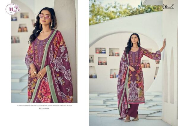 Kesar Naira Vol 101 Lawn Cotton Digital Printed Dress Material - Image 7