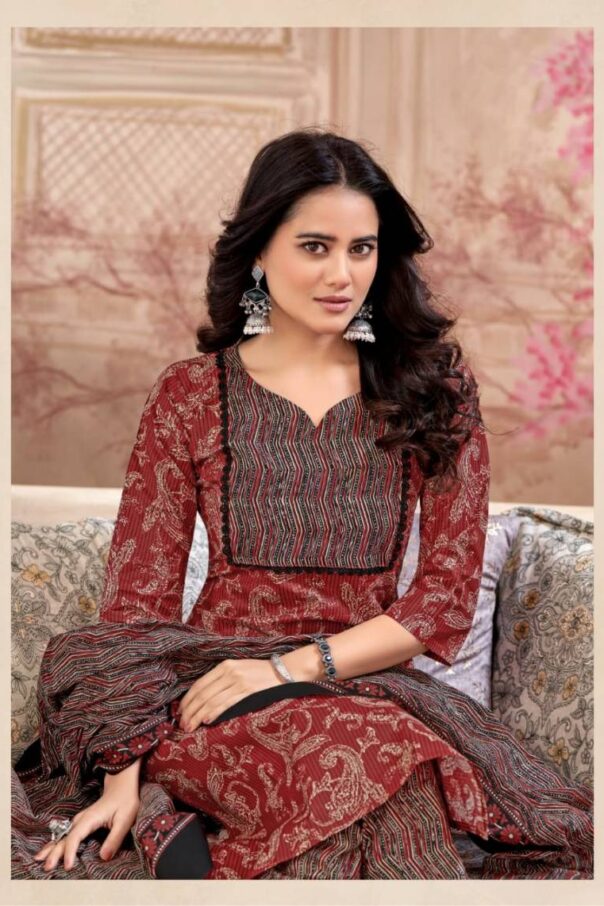 Mayur Gulmohar Vol 8 Cotton Printed Kurti Bottom With Dupatta