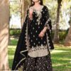 Ramsha R 1272 Cream And Black Ready Made Salwar Suits - Image 4
