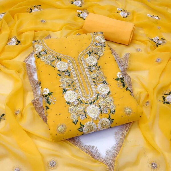Georegette Special 11 Beautiful Georgette Dress Material Collection Wholesale Catalog - Image 6