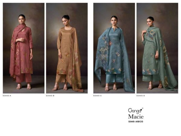 Ganga Macie Cotton Dobby Printed Embroidered Salwar Suit Collection Exporter - Image 7