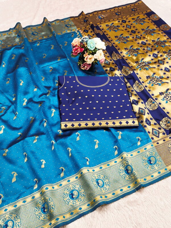 Meera 276 Wedding Wear Paithani Silk Saree Collection - Image 4