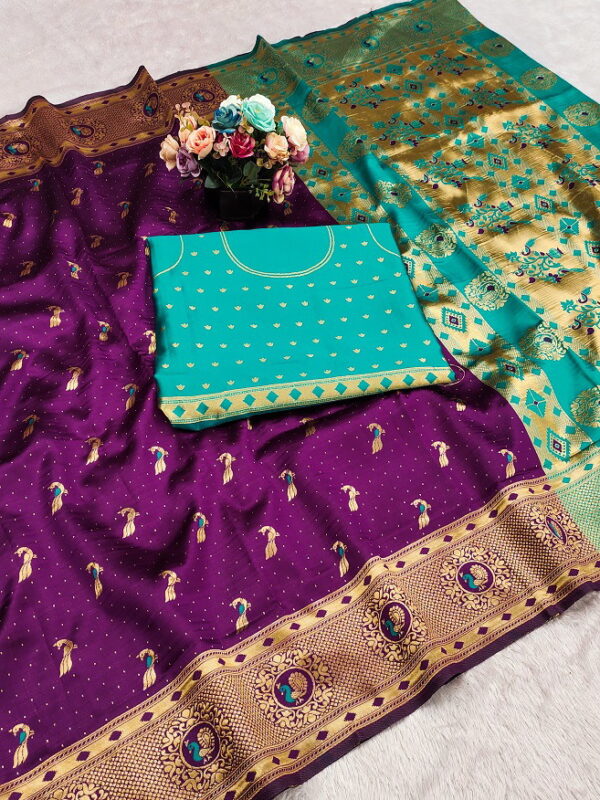 Meera 276 Wedding Wear Paithani Silk Saree Collection - Image 8