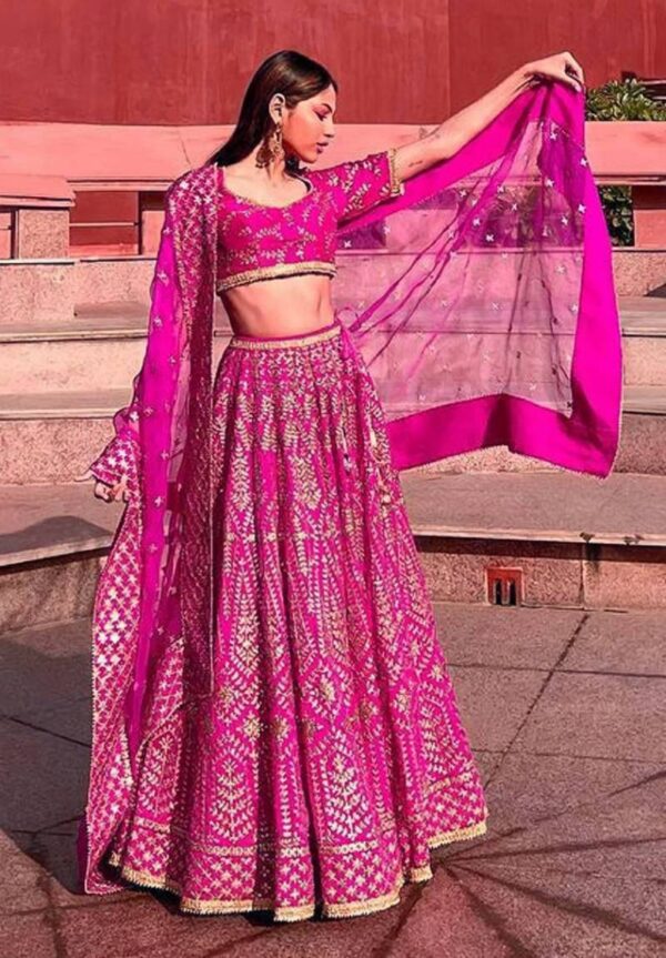 Jf 399 Designer Silk Embroidered Lehenga Choli Collection Catalog Exporter
