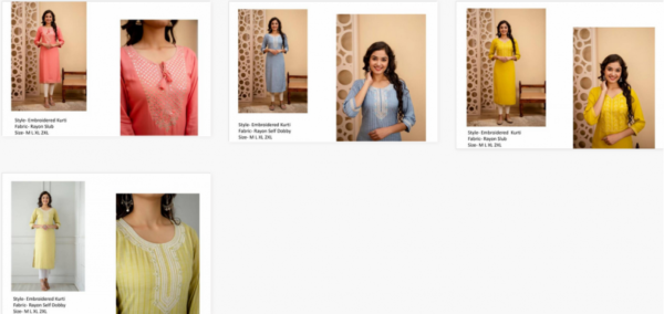 Stylee Girl 3 Rayon Embroidered Causal Wear Kurti Wholesale Catalog Collection - Image 6