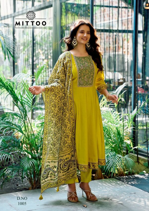 Mittoo Muskaan Modal Silk Top Bottom With Dupatta Collection - Image 2