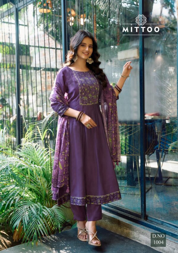 Mittoo Muskaan Modal Silk Top Bottom With Dupatta Collection - Image 8