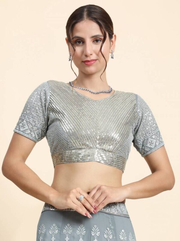 Jf 411 Embroidered Georgette Stylish Lehenga Choli Collection Wholesale - Image 4