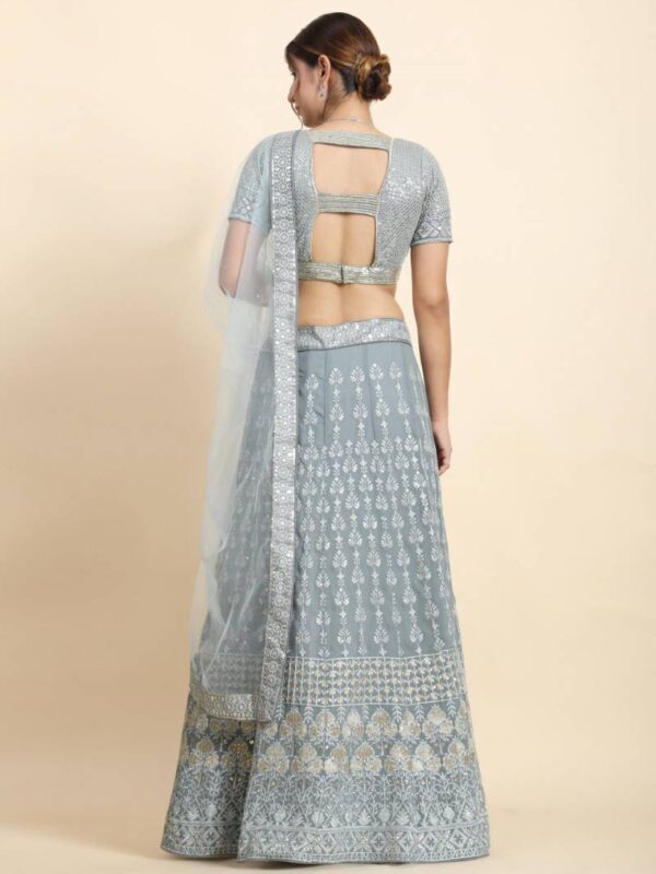 Jf 411 Embroidered Georgette Stylish Lehenga Choli Collection Wholesale - Image 2