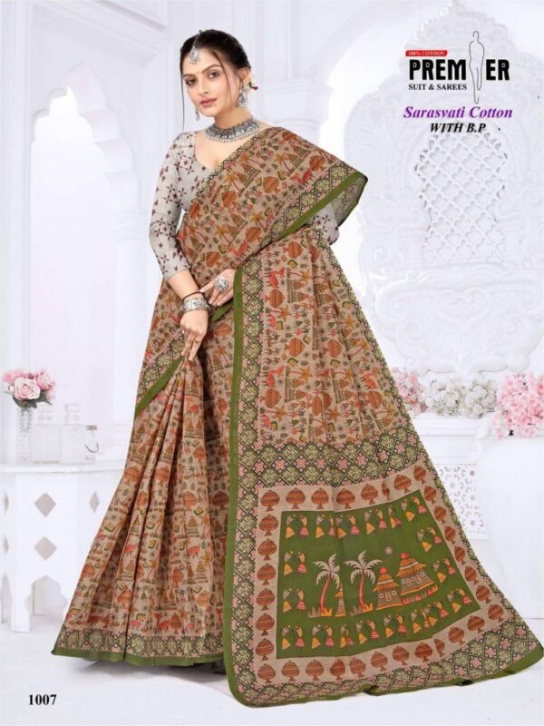 Premier Sarasvati Vol 1 Casual Wear Cotton Saree Collection - Image 6