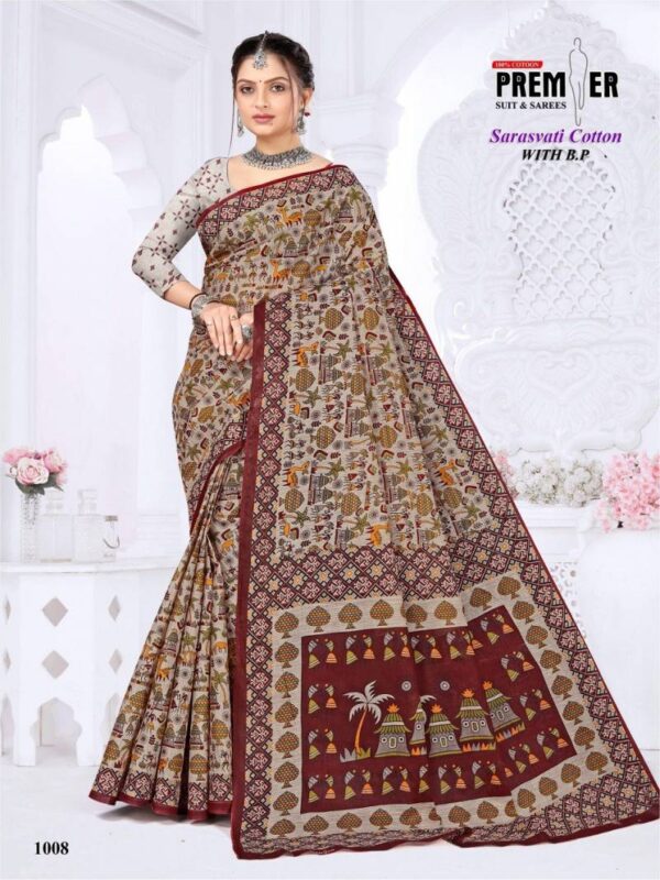 Premier Sarasvati Vol 1 Casual Wear Cotton Saree Collection - Image 10