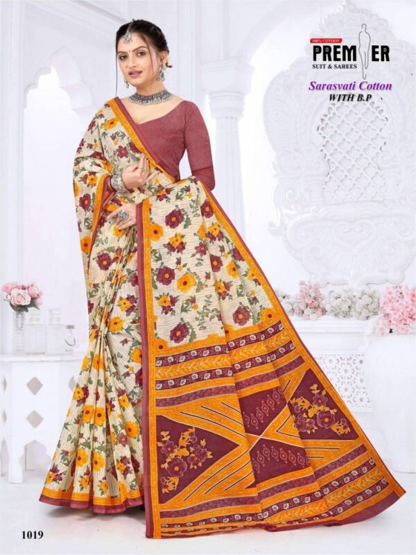 Premier Sarasvati Vol 1 Casual Wear Cotton Saree Collection - Image 19