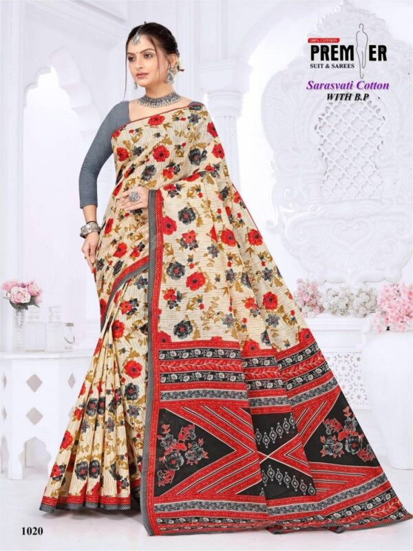 Premier Sarasvati Vol 1 Casual Wear Cotton Saree Collection - Image 21