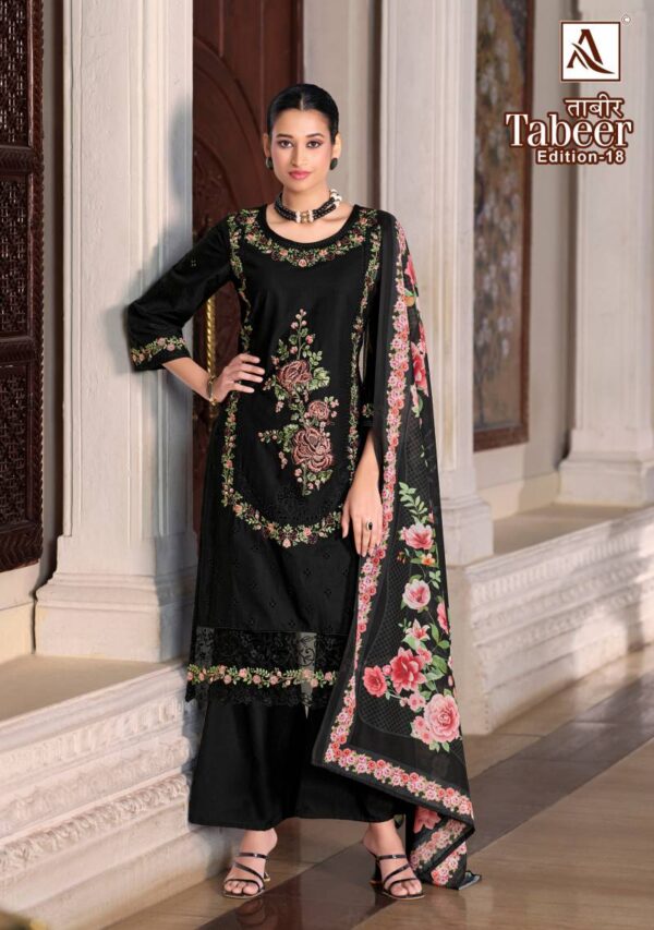 Alok Tabeer Edition 18 Cambric Lawn Dress Material Catalog Collection Wholesale Exporter - Image 2