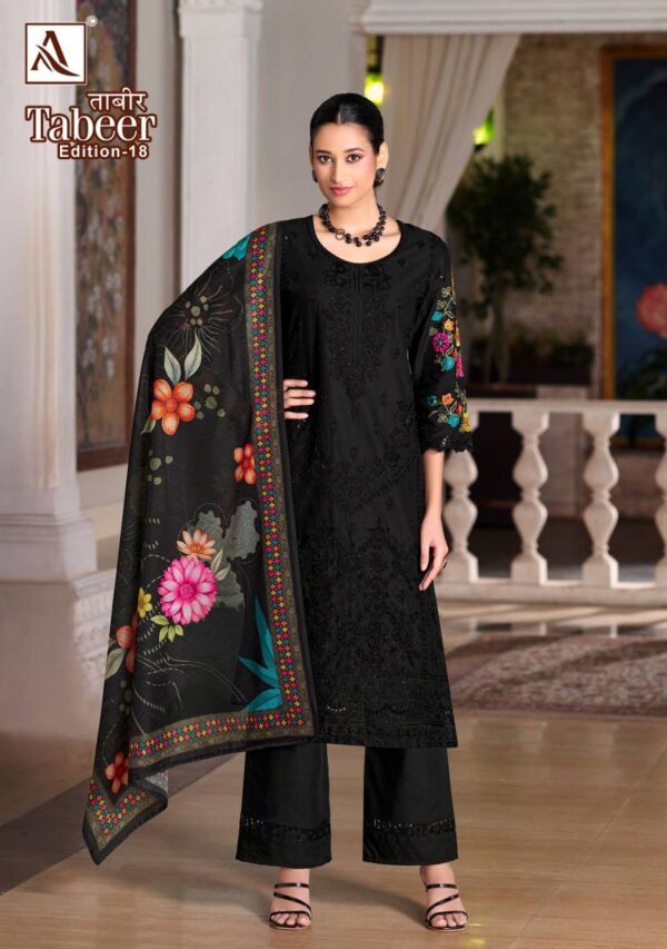 Alok Tabeer Edition 18 Cambric Lawn Dress Material Catalog Collection Wholesale Exporter - Image 3