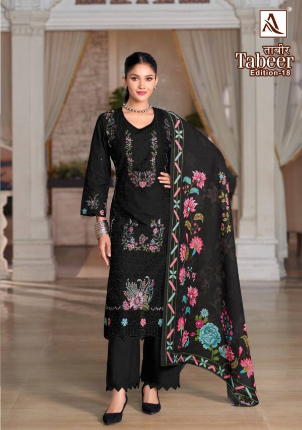 Alok Tabeer Edition 18 Cambric Lawn Dress Material Catalog Collection Wholesale Exporter - Image 5
