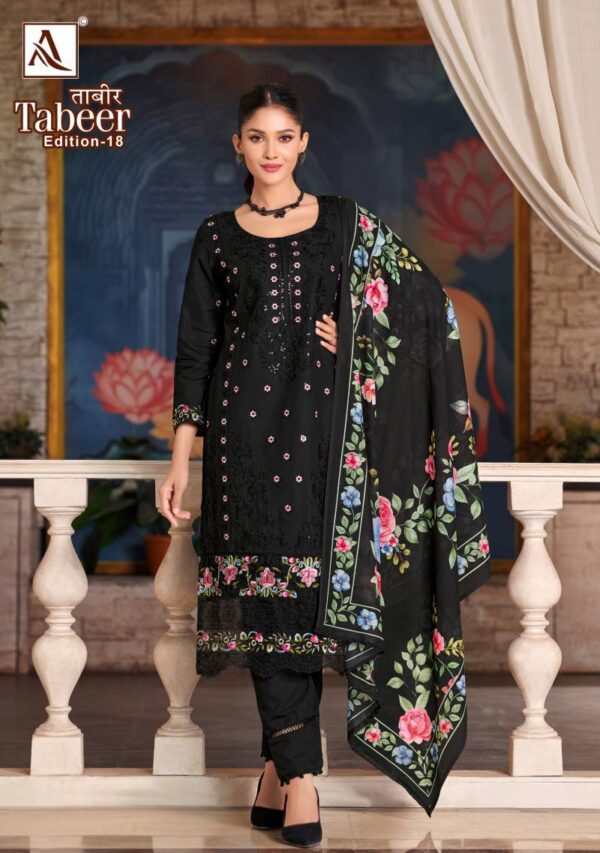 Alok Tabeer Edition 18 Cambric Lawn Dress Material Catalog Collection Wholesale Exporter - Image 6