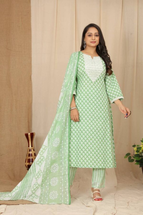 Tanyaa P 145 Casual Wear Cotton Fancy Kurta Set Collection Catalog Exporter - Image 4