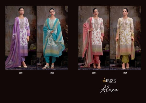 Ibiza Alexa Lawn Cotton Digital Foil Printed Salwar Kameez Catalog Collection Wholesaler - Image 7