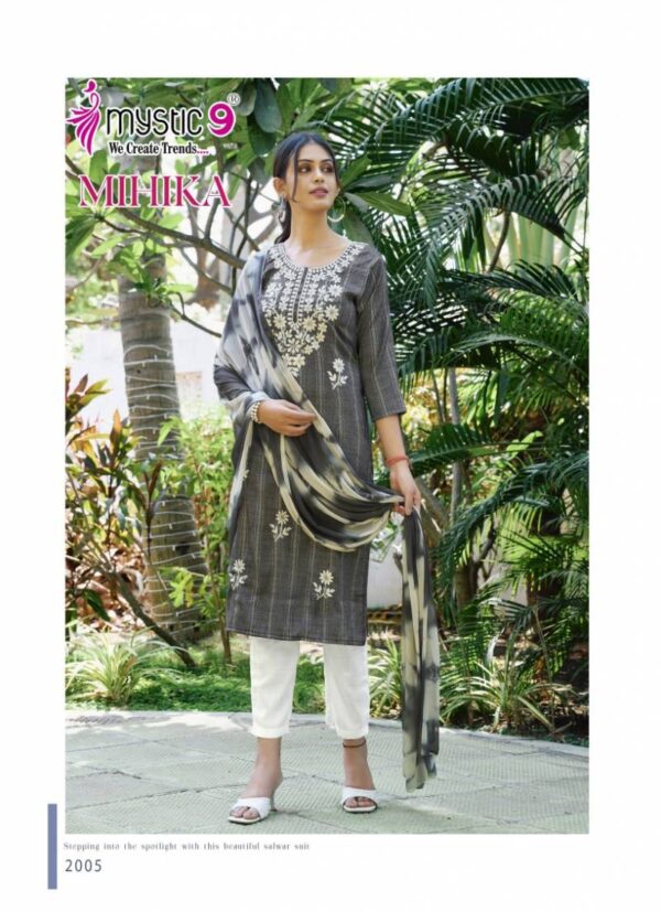 Mystic 9 Mihika Vol 2 Kurti Bottom With Dupatta Catalog Collection Wholesale Exporter - Image 6