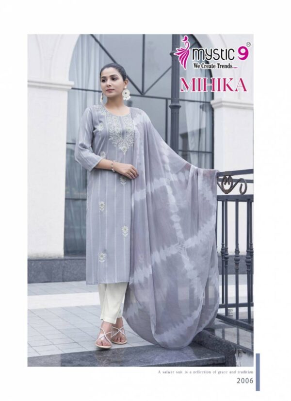 Mystic 9 Mihika Vol 2 Kurti Bottom With Dupatta Catalog Collection Wholesale Exporter - Image 7