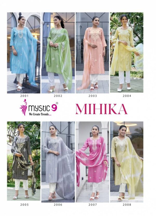 Mystic 9 Mihika Vol 2 Kurti Bottom With Dupatta Catalog Collection Wholesale Exporter - Image 10