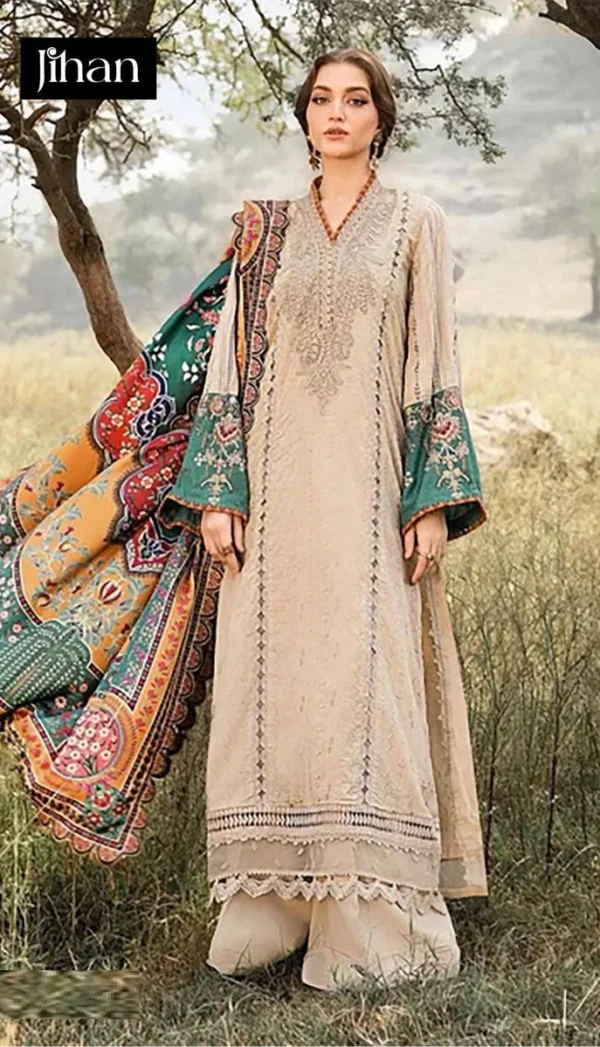 Jihan 3561 Chiffon Dupatta Pakistani Salwar Suits Collection Wholesale Exporter
