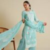 Tanyaa P 158 Lucknowi Masleen Kurti Bottom With Dupatta Catalog Collection Wholesaler - Image 3