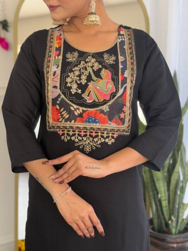 Nari 1 Chanderi Viscose Kurti Bottom With Dupatta Catalog Collection Wholesale Supplier - Image 4