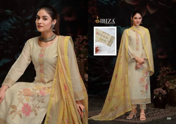 Ibiza Bosca Vol 7 Lawn Cotton Jacquard Salwar Kameez Collection Wholesale Exporter - Image 2