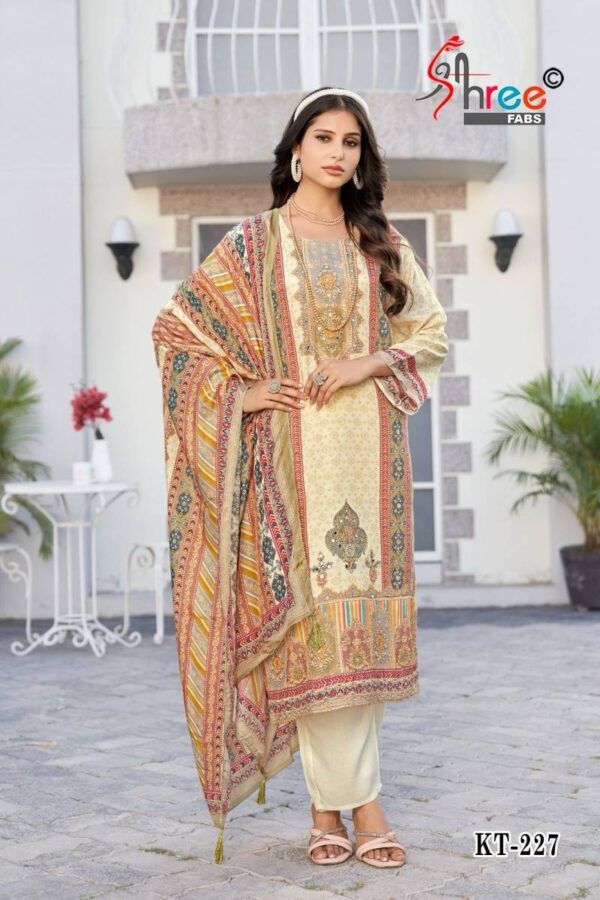 Shree Kt 227 Viscose Maslin Digital Printed Salwar Suits Collection