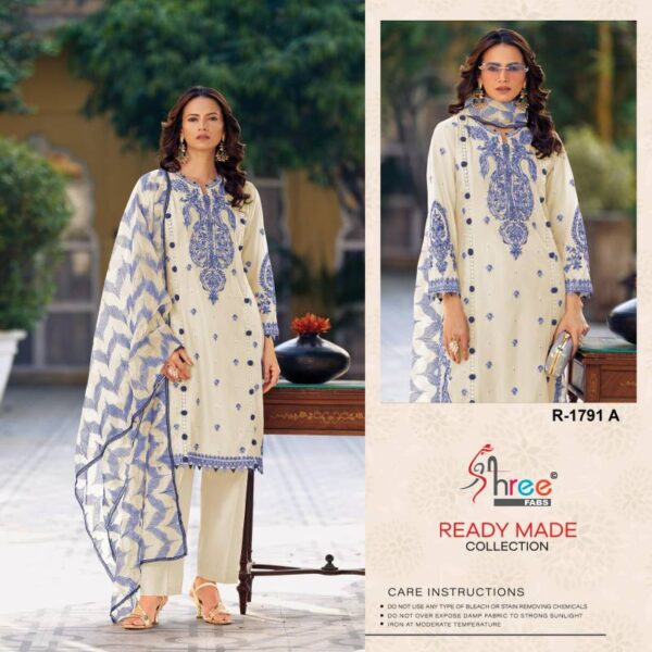Shree R 1791 Cambric Cotton Ready Made Pakistani Salwar Suits Catalog Wholesale Collection Supplier - Image 3