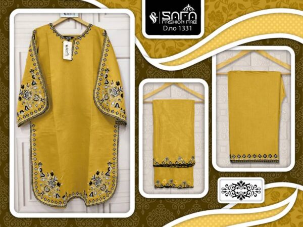 Safa Fashion Fab 1331 Tunic Pakistani Ready Made Suit Catalog Wholesale Salwar Suit Collection - Image 3