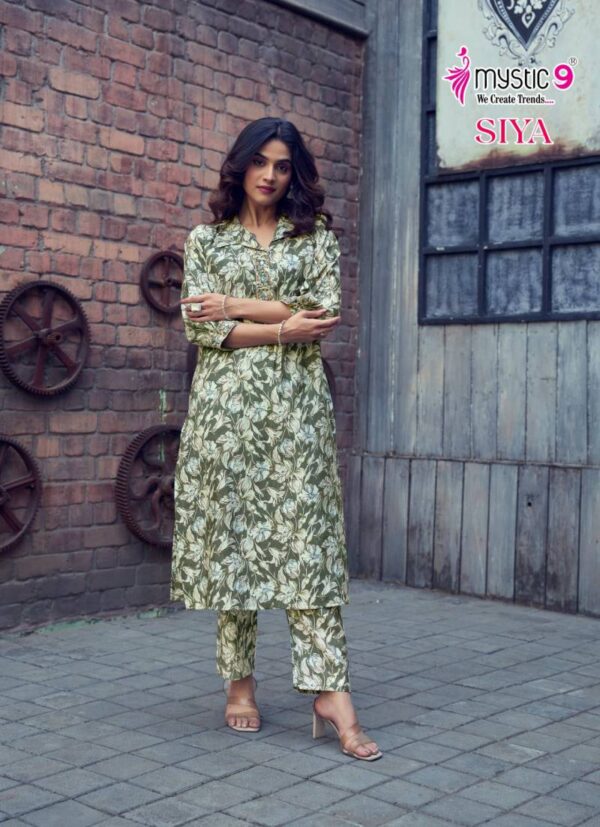 Mystic 9 Siya Vol 1 Roman Silk Kurti With Bottom Catalog Wholesale Collection Exporter - Image 9