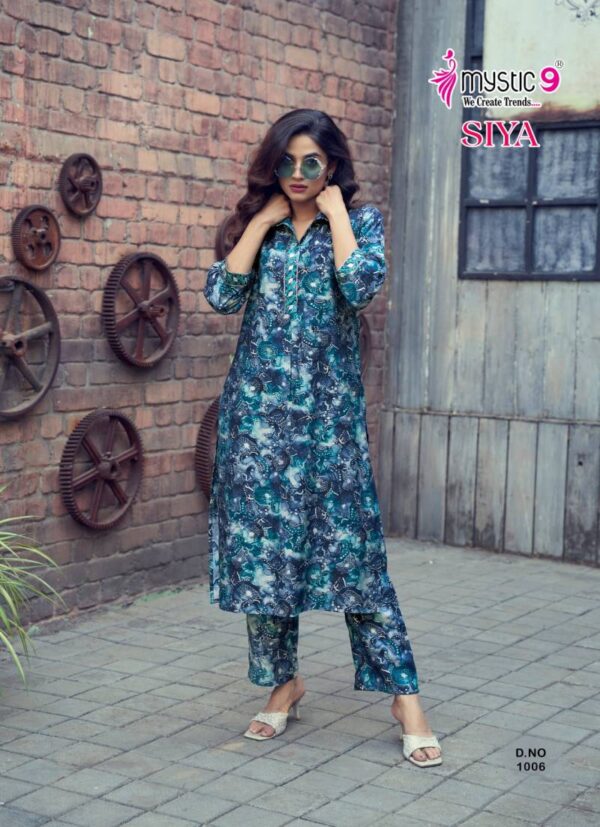 Mystic 9 Siya Vol 1 Roman Silk Kurti With Bottom Catalog Wholesale Collection Exporter - Image 3
