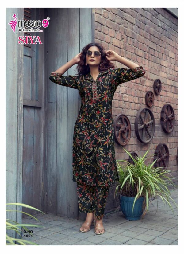 Mystic 9 Siya Vol 1 Roman Silk Kurti With Bottom Catalog Wholesale Collection Exporter - Image 6