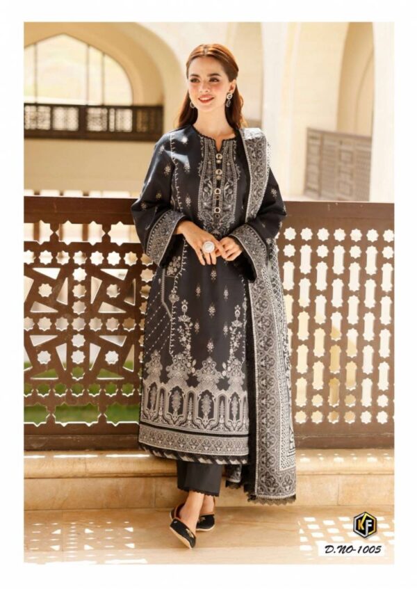 Keval Image Black And White Cotton Printed Dress Material Catalog Wholesale Collection - Image 6