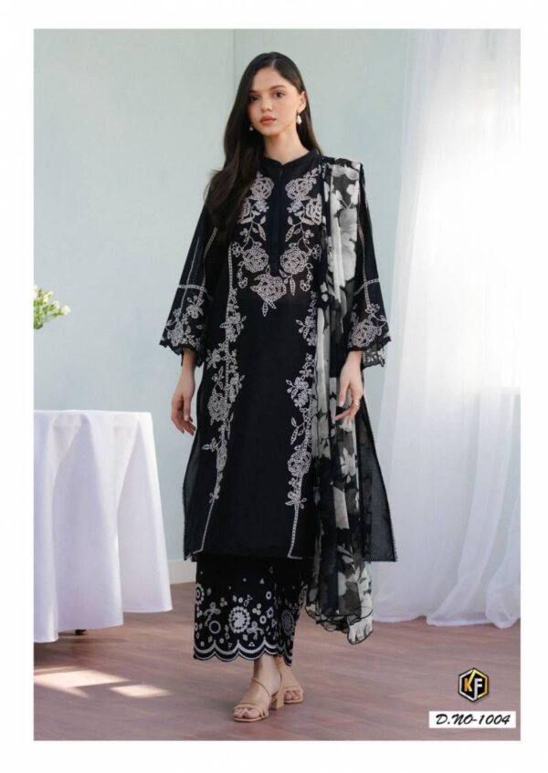 Keval Image Black And White Cotton Printed Dress Material Catalog Wholesale Collection - Image 7